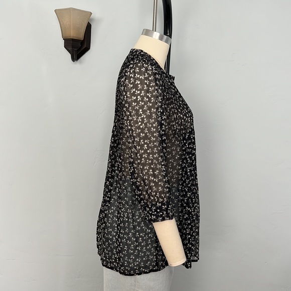 JOIE Ditsy Floral Pleated Blouse - Size Small - Picture 7 of 16